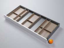 Afbeeldingen van Blum Bestekindeling voor werkbestek Legrabox - corpusbreedte 1200 en groter diepte 500mm - houtdecor nebraska eik/oriongrijs OL.BH5012N3IND