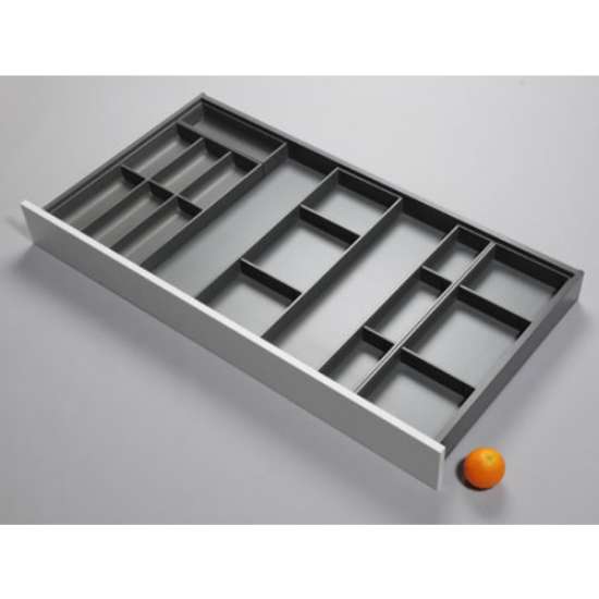 Afbeeldingen van Blum Bestekindeling voor werkbestek Legrabox- corpusbreedte 1200 en groter diepte 600mm - oriongrijs OL.BA6012O2IND
