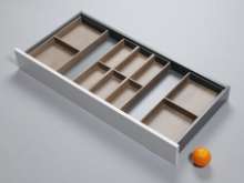 Afbeeldingen van Blum Bestekindeling voor werkbestek Legrabox - corpusbreedte 1000mm en groter diepte 450mm - houtdecor Nebraska Eik/oriongrijs OL.BH4510N3IND