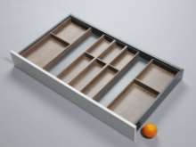 Afbeeldingen van Blum Bestekindeling voor werkbestek Legrabox - corpusbreedte 1000mm en groter diepte 550mm - houtdecor nebraska eik/oriongrijs OL.BH5510N3IND