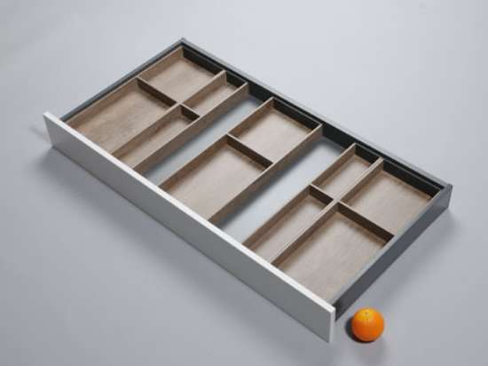 Afbeeldingen van Blum Bestekindeling voor werkbestek Legrabox - corpusbreedte 1100mm en groter diepte 550mm - houtdecor bardolino eik/zijdewit OL.BH5511B2IND