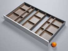 Afbeeldingen van Blum Bestekindeling voor werkbestek Legrabox - corpusbreedte 1100mm en groter diepte 600mm - houtdecor bardolino eik/zijdewit OL.BH6011B2IND