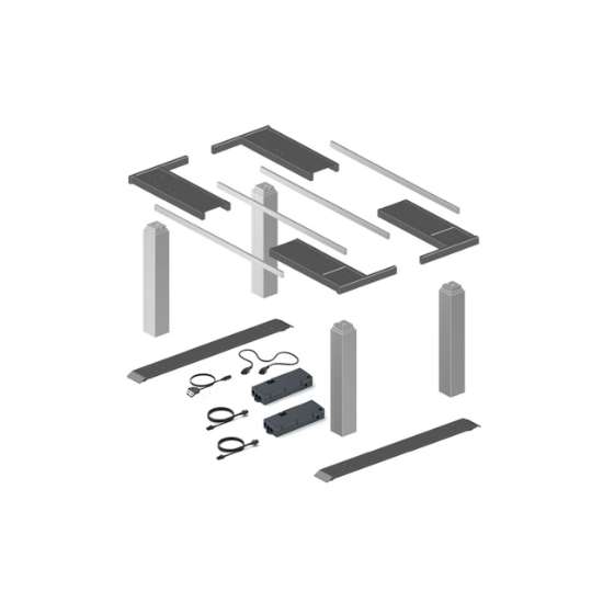 Afbeeldingen van Hettich LegaDrive Systems desk support frame set, Work Basic