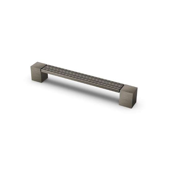 Afbeeldingen van Hettich Greep Arezzo, boorafstand 160, L 180 mm, B 20 mm, H 26 mm, tinkleurig