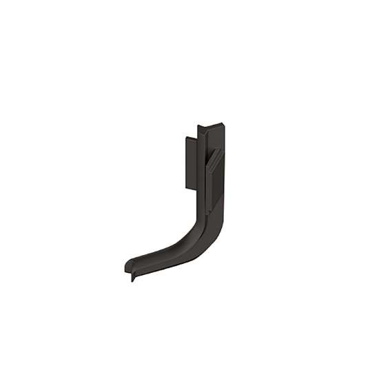 Afbeeldingen van Hettich Toebehoren Canis L inwendige hoek 90°, B 35,5 mm, H 53,5 mm, mat zwart