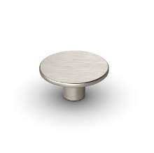 Afbeeldingen van Hettich Knop Tardiano, H 30 mm, ø 60 mm, roestvrij staal finish geborsteld