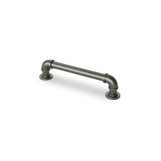 Afbeeldingen van Hettich Greep Ogulin, boorafstand 224, L 248 mm, H 38 mm, ø 16 mm, tinkleurig antiek
