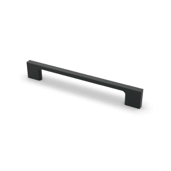 Afbeeldingen van Hettich Greep Belluno, boorafstand 96, L 130 mm, B 9 mm, H 28 mm, mat zwart