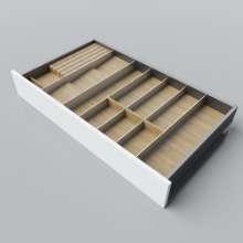 Afbeeldingen van Blum Bestekindeling voor kruidenpotjes Legrabox - corpusbreedte 850-1050 diepte 500mm - fineer eiken/aluminium OL.EA5090S3BEST
