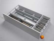 Afbeeldingen van Blum verdeling voorraad/kruiden Tandembox Antaro C - nominale lengte 650mm corpusbreedte 1200mm - zijdewit OL.KC6512SWKR/V