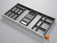 Afbeeldingen van Blum Bestekindeling met messenhouder Legrabox - corpusbreedte 1200 en groter diepte 600mm - oriongrijs OL.BA6012O6IND