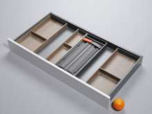 Afbeeldingen van Blum Bestekindeling met foliehouder Legrabox - corpusbreedte 1000mm en groter diepte 500mm - houtdecor tennessee noot/carbonzwart OL.BH5010T5IND