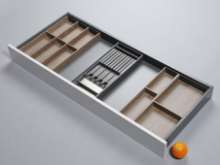 Afbeeldingen van Blum Bestekindeling met messenhouder Legrabox - corpusbreedte 1200 en groter diepte 500mm set 6 - houtdecor tennessee noot/carbonzwart OL.BH5012T6IND