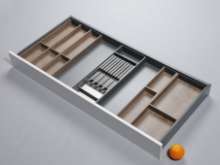Afbeeldingen van Blum Bestekindeling met messenhouder Legrabox - corpusbreedte 1200 en groter diepte 550mm set 6 - houtdecor nebraska eik/oriongrijs OL.BH5512N6IND