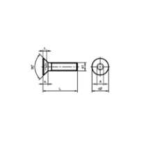 Afbeeldingen van Blum Schroef - Tx Ø3x10mm met verzonken kop voor TA'OR BOX - frontbevestiging bij binnenladen SCR.M3X10T