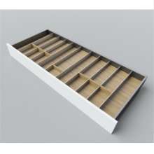 Afbeeldingen van Blum Bestekindeling Legrabox - corpusbreedte 1200 diepte 500mm - fineer eiken/aluminium OL.EA5012S2BEST