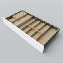 Afbeeldingen van Blum Bestekindeling voor kruidenpotjes Legrabox - corpusbreedte 850-1050 diepte 450mm - fineer eiken/aluminium OL.EA4590S3BEST