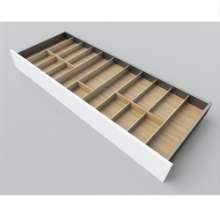 Afbeeldingen van Blum Bestekindeling Legrabox - corpusbreedte 1200 diepte 450mm - fineer eiken/aluminium OL.EA4512S2BEST