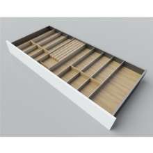 Afbeeldingen van Blum Bestekindeling met messenhouder Legrabox - corpusbreedte 1000mm-1200 diepte 550mm - fineer eiken/aluminium OL.EA5512S1BEST