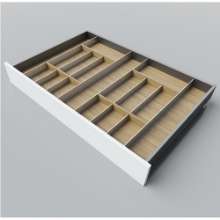 Afbeeldingen van Blum Bestekindeling met messenhouder Legrabox - corpusbreedte 950-1200 diepte 650mm - fineer eiken/aluminium OL.EA6510S1BEST