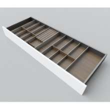 Afbeeldingen van Blum Bestekindeling voor messen Legrabox - corpusbreedte 1000mm-1200 diepte 450mm - notenhout/aluminium OL.NA4512S1BEST