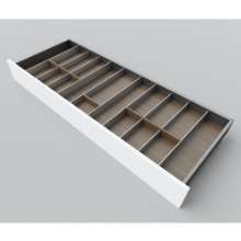 Afbeeldingen van Blum Bestekindeling Legrabox - corpusbreedte 1200 diepte 450mm - notenhout/aluminium OL.NA4512S2BEST