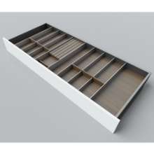 Afbeeldingen van Blum Bestekindeling voor messen Legrabox - corpusbreedte 1000mm-1200 diepte 500mm - notenhout/aluminium OL.NA5012S1BEST