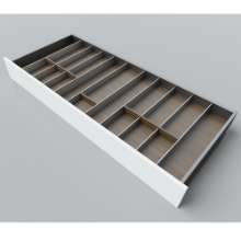 Afbeeldingen van Blum Bestekindeling Legrabox - corpusbreedte 1200 diepte 500mm - notenhout/aluminium OL.NA5012S2BEST