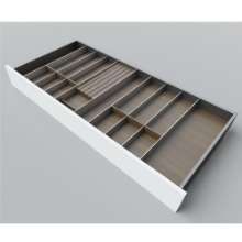 Afbeeldingen van Blum Bestekindeling voor messen Legrabox - corpusbreedte 1000mm-1200 diepte 550mm - notenhout/aluminium OL.NA5512S1BEST