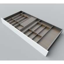 Afbeeldingen van Blum Bestekindeling voor messen Legrabox - corpusbreedte 1000mm-1200 diepte 600mm - notenhout/aluminium OL.NA6012S1BEST