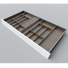 Afbeeldingen van Blum Bestekindeling voor messen Legrabox - corpusbreedte 1000mm-1200 diepte 650mm - notenhout/aluminium OL.NA6512S1BEST
