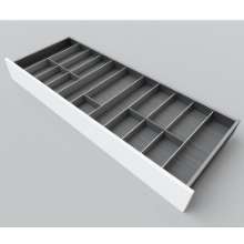 Afbeeldingen van Blum Bestekindeling voor messen Legrabox houtdecor - corpusbreedte 1200 diepte 450mm - houtdecor zwart/aluminium OL.SA4512S2BEST