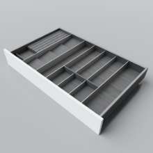 Afbeeldingen van Blum Bestekindeling voor kruidenpotjes Legrabox houtdecor - corpusbreedte 850-1050 diepte 550mm - houtdecor zwart/aluminium OL.SA5590S3BEST