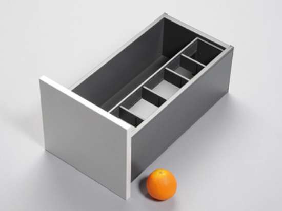 Afbeeldingen van Blum flessenverdeling Legrabox - corpusbreedte 300mm en groter diepte 500mm - oriongrijs OL.VF5031OG