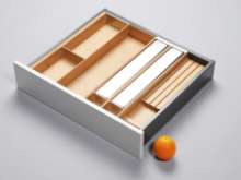 Afbeeldingen van Blum Bestekindeling Legrabox - corpusbreedte 600 diepte 500mm - set 6 fineer eiken/aluminium OL.EB5060S6BEST