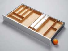 Afbeeldingen van Blum Bestekindeling Legrabox - corpusbreedte 800-1000mm diepte 500mm - set 5 fineer eiken/aluminium OL.EB5090S5BEST