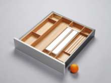 Afbeeldingen van Blum Bestekindeling Legrabox - corpusbreedte 600 diepte 600mm - set 6 fineer eiken/aluminium OL.EB6060S6BEST