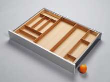 Afbeeldingen van Blum Bestekindeling Legrabox - corpusbreedte 800-950 diepte 600mm - fineer eiken/aluminium OL.EB6090S2BEST