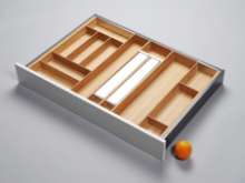 Afbeeldingen van Blum Bestekindeling Legrabox - corpusbreedte 850-1050 diepte 600mm - set 5 fineer eiken/aluminium OL.EB6090S5BEST