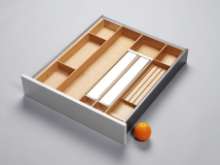Afbeeldingen van Blum Bestekindeling Legrabox - corpusbreedte 600 diepte 650mm - set 6 fineer eiken/aluminium OL.EB6560S6BEST