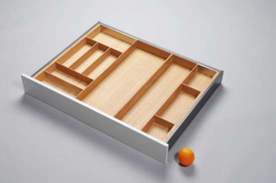 Afbeeldingen van Blum Bestekindeling Legrabox - corpusbreedte 800-950 diepte 650mm - fineer eiken/aluminium OL.EB6590S2BEST