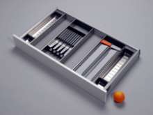 Afbeeldingen van Blum Bestekindeling voor messen met foliehouder Orga-Line - corpusbreedte 900 en groter ladediepte 500 - inox/RVS OL.BO509014BESTEKLADE