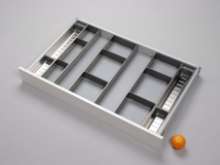 Afbeeldingen van Blum Bestekindeling voor werkbestek Orga-Line - corpusbreedte 1000mm en groter ladediepte 600 - inox/RVS OL.BO6010S8BESTEKLADE