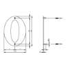 Afbeeldingen van INTERSTEEL Huisnummer 0 150x2mm rvs geborsteld 4020