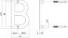 Afbeeldingen van INTERSTEEL Huisletter B 100 mm rvs geborsteld 4026