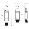 Afbeeldingen van INTERSTEEL Deurvastzetter 142 mm rvs geborsteld 4440