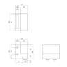 Afbeeldingen van INTERSTEEL Set van 2 stoppers tbv schuifdeursysteem, incl. bevestiging, mat zwart 4501