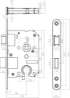 Afbeeldingen van INTERSTEEL Woningbouw cilinder dag- en nachtslot 55 mm rvs geborsteld 9542