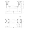 Afbeeldingen van INTERSTEEL Deurgreep Ton Basic 150 mm op vierkant rozet nikkel mat/ebbenhout 4261