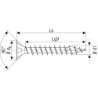Afbeeldingen van Spax spaanplaatschroef - Ø5x60mm T20 - platkop RVS